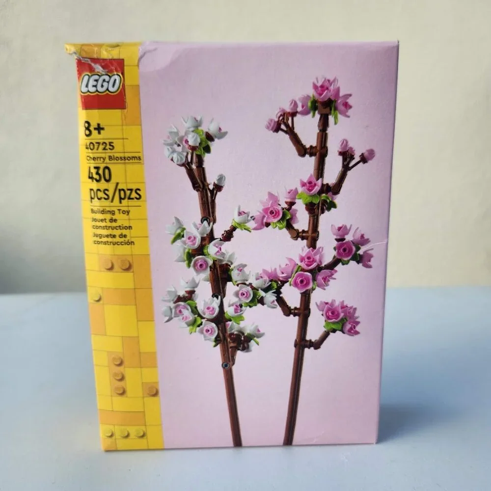 NEW LEGO Cherry Blossom Flower Decor Display Bouquet 40725 Stocking Stuffer Make
